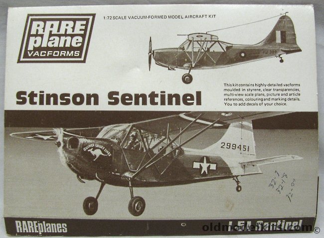 Rareplane 1/72 Stinson L-5 Sentinel - Bagged plastic model kit